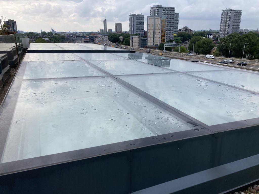 Large DGU walk on glass