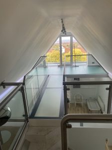 internal and external glass bridges